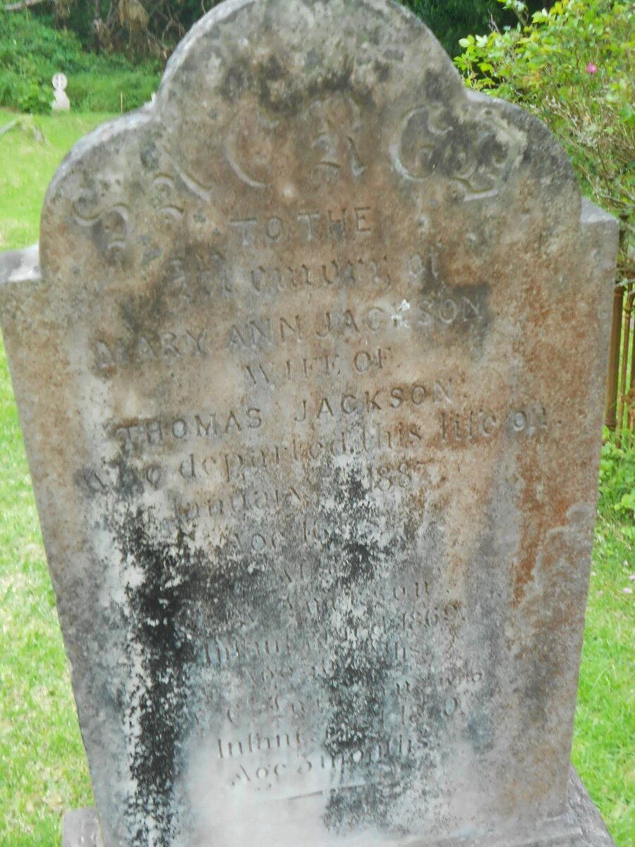 JACKSON Mary Ann 1869-188?