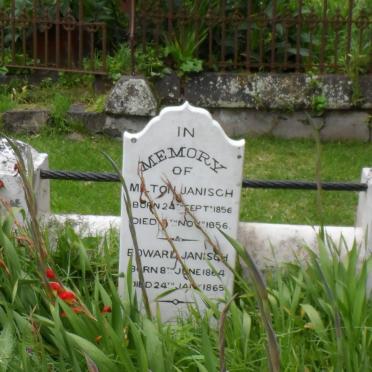 JANISCH Milton 1856-1856 :: JANISCH Edward 1864-1865