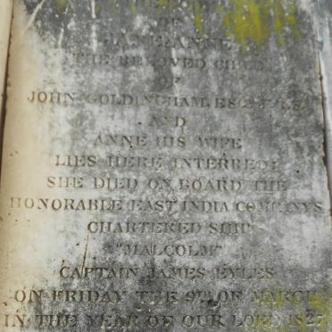 GOLDINGHAM Jane Anne -1827 