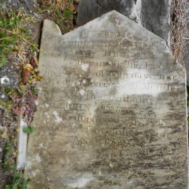 TORBETT Johns -1806 &amp; Mary -1802