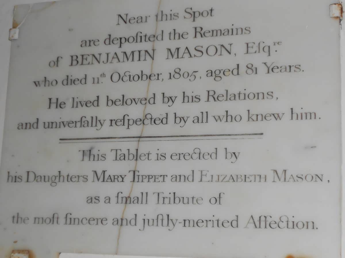 MASON Benjamin -1805