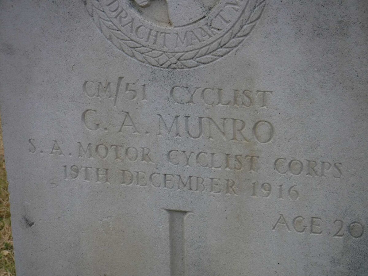 MUNRO G.A. -1916
