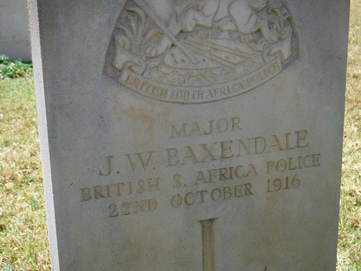 BAXENDALE J.W. -1916