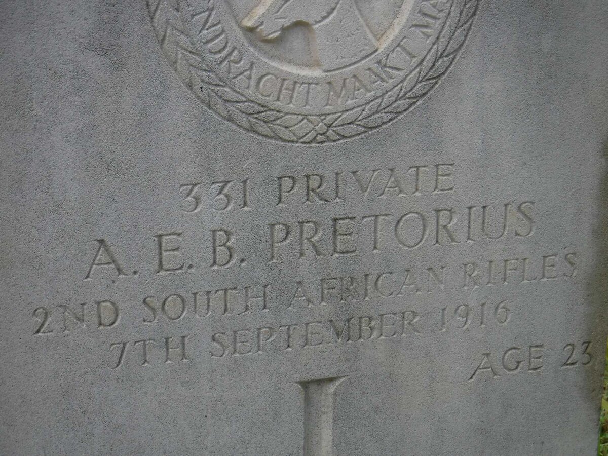PRETORIUS A.E.B. -1916