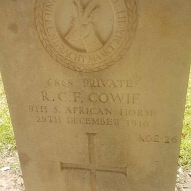 COWIE R.C.F. -1916